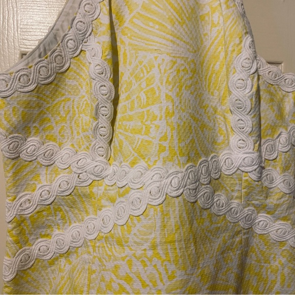 Yellow and white dress by Lilly Pulitzer in size 12 with tags - Picture 4 of 10